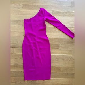 Diane von furstenburg fuchsai one arm midi dress